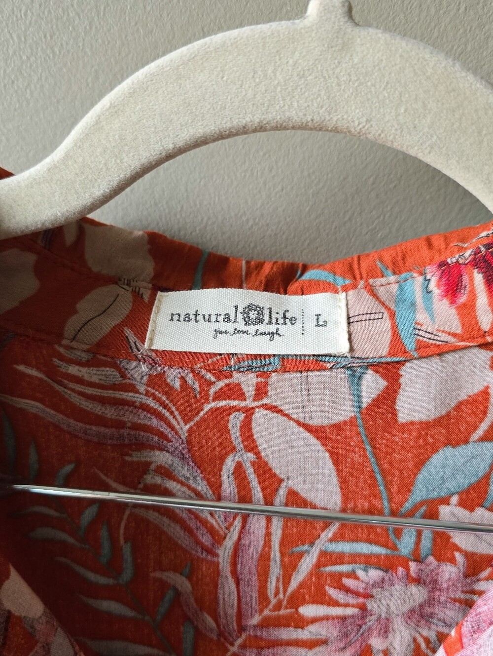 Natural Life Rebecca Midi Orane Tropical Floral Nwot - Picture 7 of 7